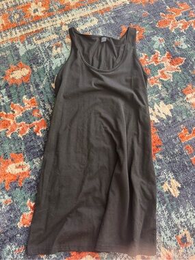 SHEIN Black Scoop Neck Tank Dress